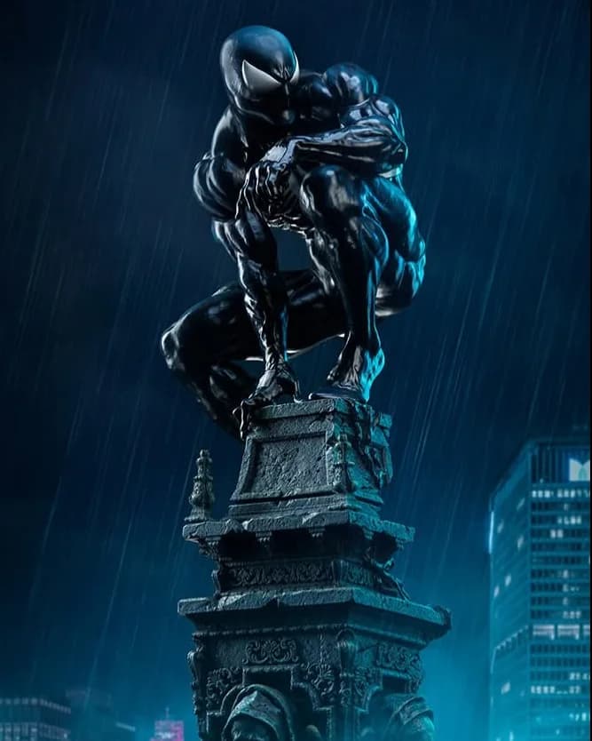 Symbiote Spider-Man Church Tower